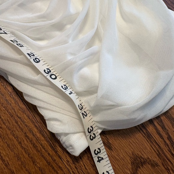 Princess Polly White Ruched Mini Dress - Picture 3 of 3